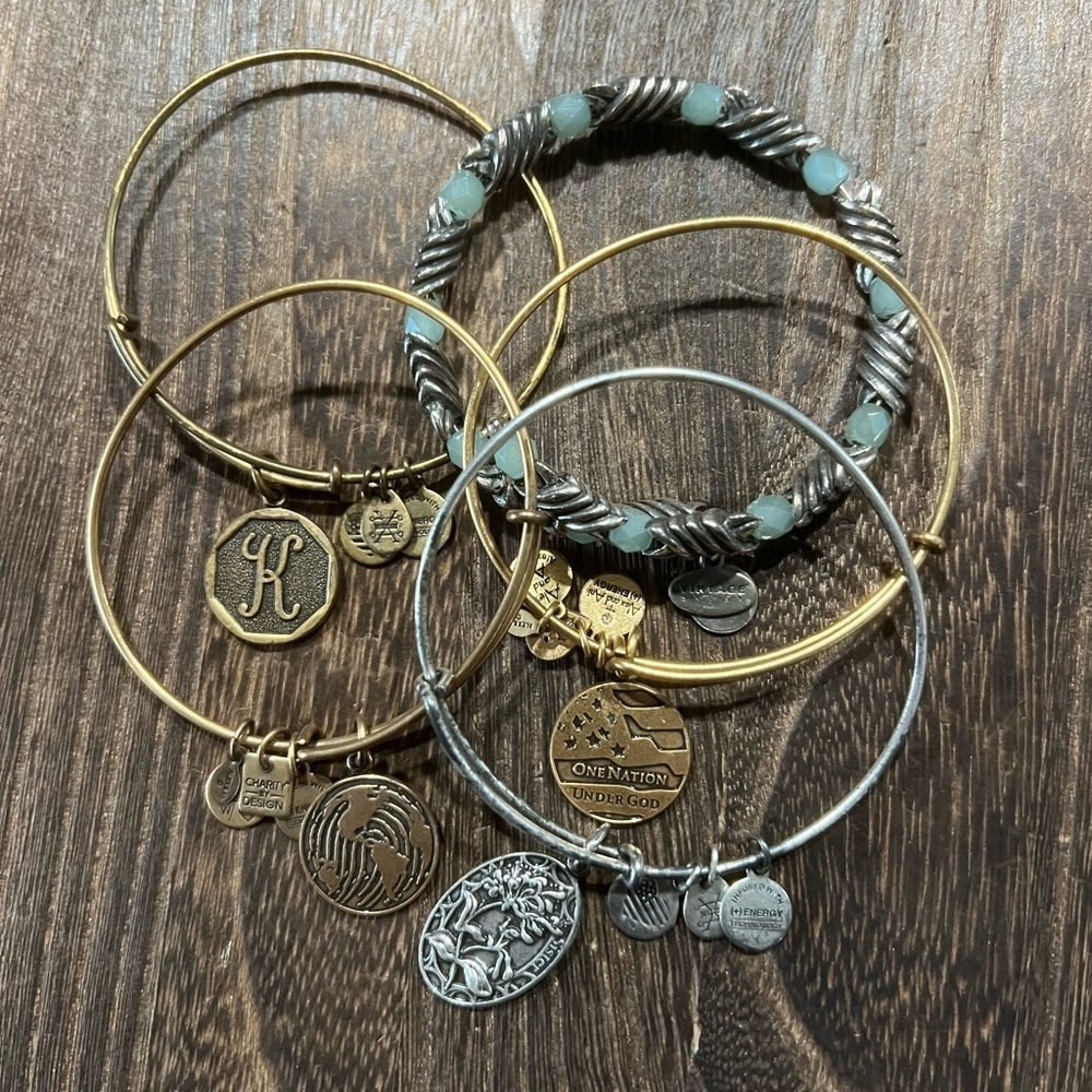 Alex & Ani Bracelets Set Of 5 B21